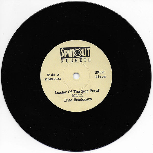 HEADCOATS, Thee (ヘッドコーツ) - Leader Of The Sect 'Bona ! (UK 限定500枚ナンバリング入りざら紙ジャケ付き 7"/New)