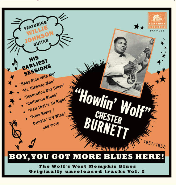 HOWLIN’ WOLF (ハウリン・ウルフ) - Boy, You Got More Blues There! (German 限定10インチ  LP/New)