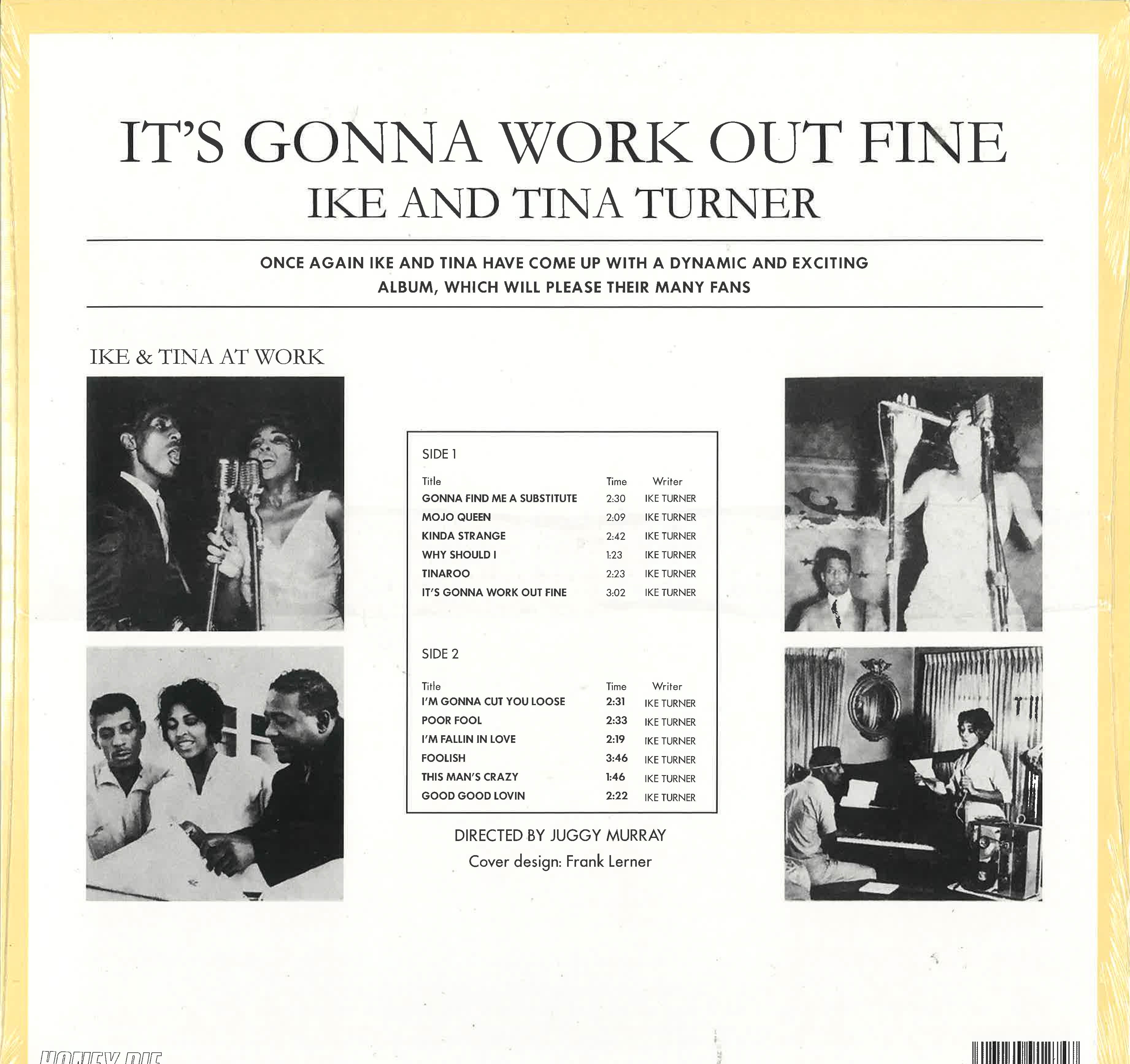 IKE & TINA TURNER (アイク&ティナ・ターナー) - It's Gonna Work Out Fine (EU 限定復刻再発 LP/New) '63年SUE社での名作アルバム!
