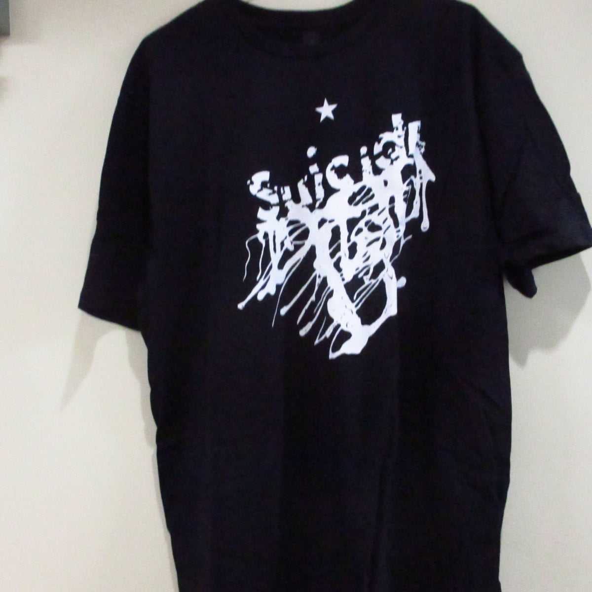 SUICIDE (スーサイド) - Classic Logo T-Shirts (限定 黒Tシャツ「L」サイズ/ New)