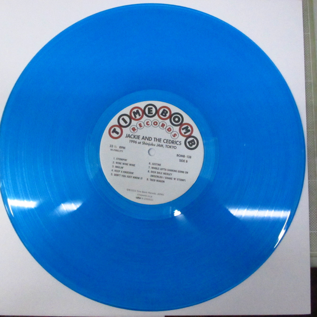 JACKIE & THE CEDRICS (ジャッキー・アンド・ザ・セドリックス) - 1996 at Shinjuku JAM, TOKYO (Japan タイムボム500枚限定「クリアスカイブルー」LP/New) '96年ライブ!