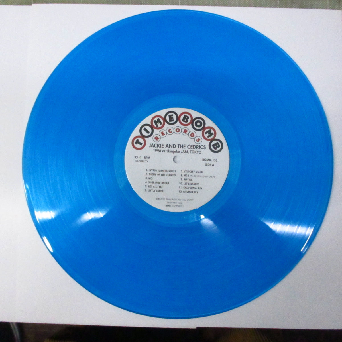 JACKIE & THE CEDRICS (ジャッキー・アンド・ザ・セドリックス) - 1996 at Shinjuku JAM, TOKYO (Japan タイムボム500枚限定「クリアスカイブルー」LP/New) '96年ライブ!