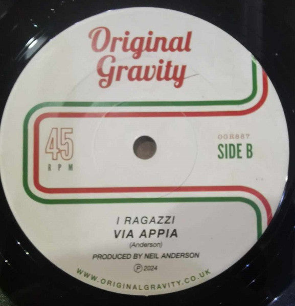I RAGAZZI (アイ・ラギャジィ) - Terremoto / Via Appia (UK 250枚限定 7"+黒スリーブ/New) ハモンドオルガン炸裂ファンキーMODジャズ・インスト!