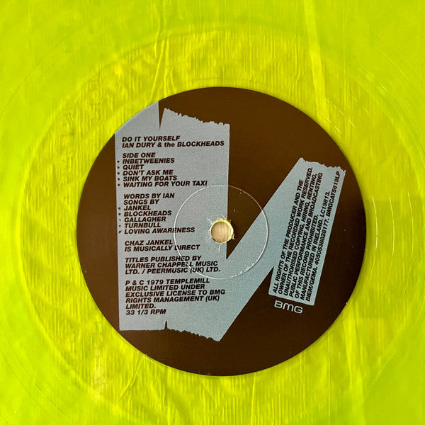 IAN DURY & THE BLOCKHEADS (イアン・デューリー&ザ・ブロックヘッズ) - Do It Yourself (UK 限定復刻再発「ライムカラー VINYL」LP/New)