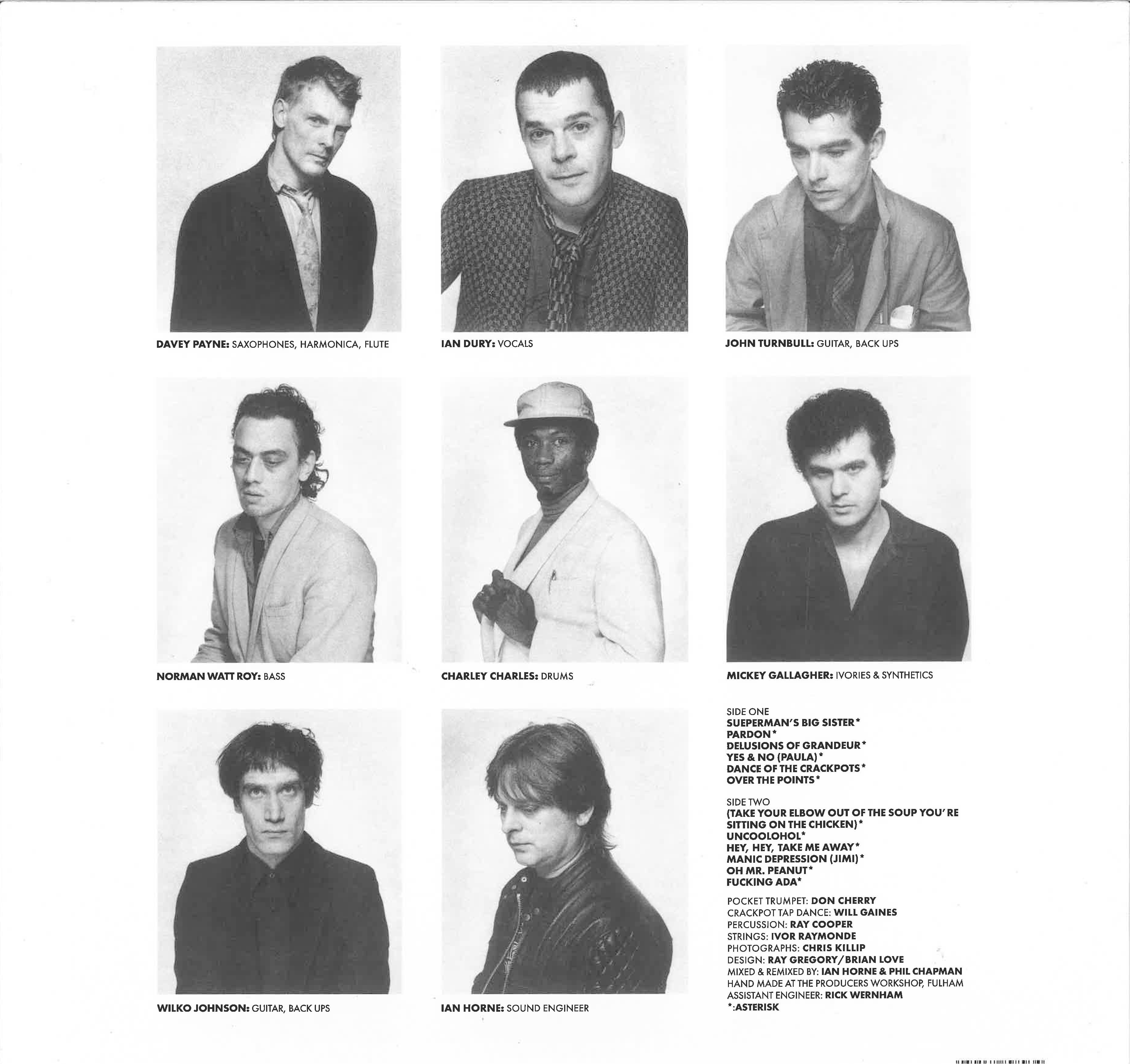 IAN DURY & THE BLOCKHEADS (イアン・デューリー&ザ・ブロックヘッズ) - Laughter (UK 限定再発「クリア・イエローVINYL」LP/New)'80年名作サード・アルバム