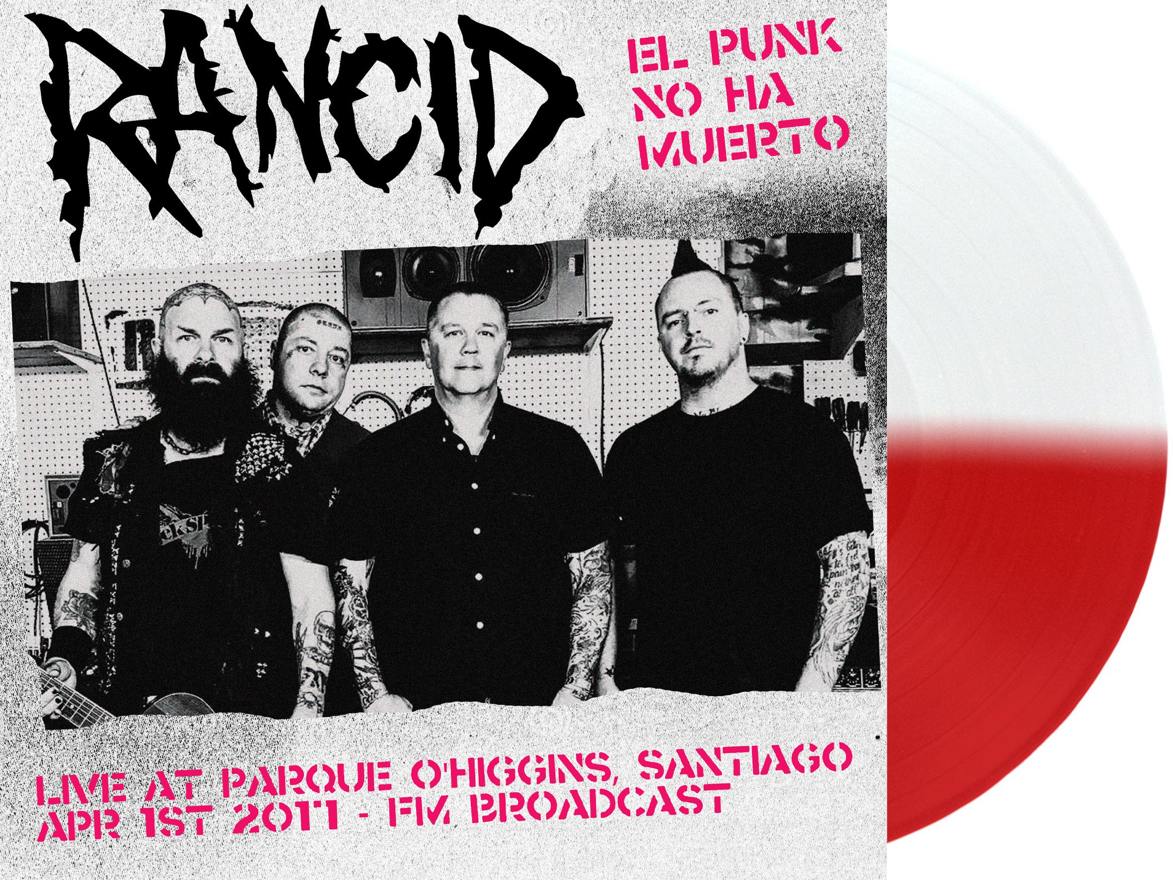 RANCID (ランシド) - El Punk No Ha Muerto! Live At Parque O'higgins Santiago Apr 1st 2017 FM Broadcast (EU 限定「白赤ヴァイナル」LP/ New) アルバム『Trouble Maker』発売の2ヶ月前 !