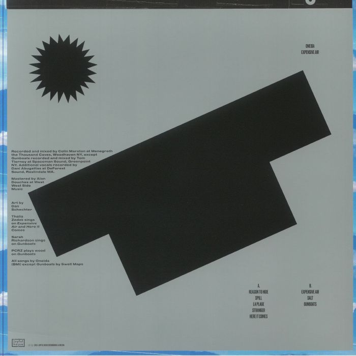 ONEIDA (オネイダ) - Expensive Air (US 限定「グラス・グリーンヴァイナル」 LP/NEW)