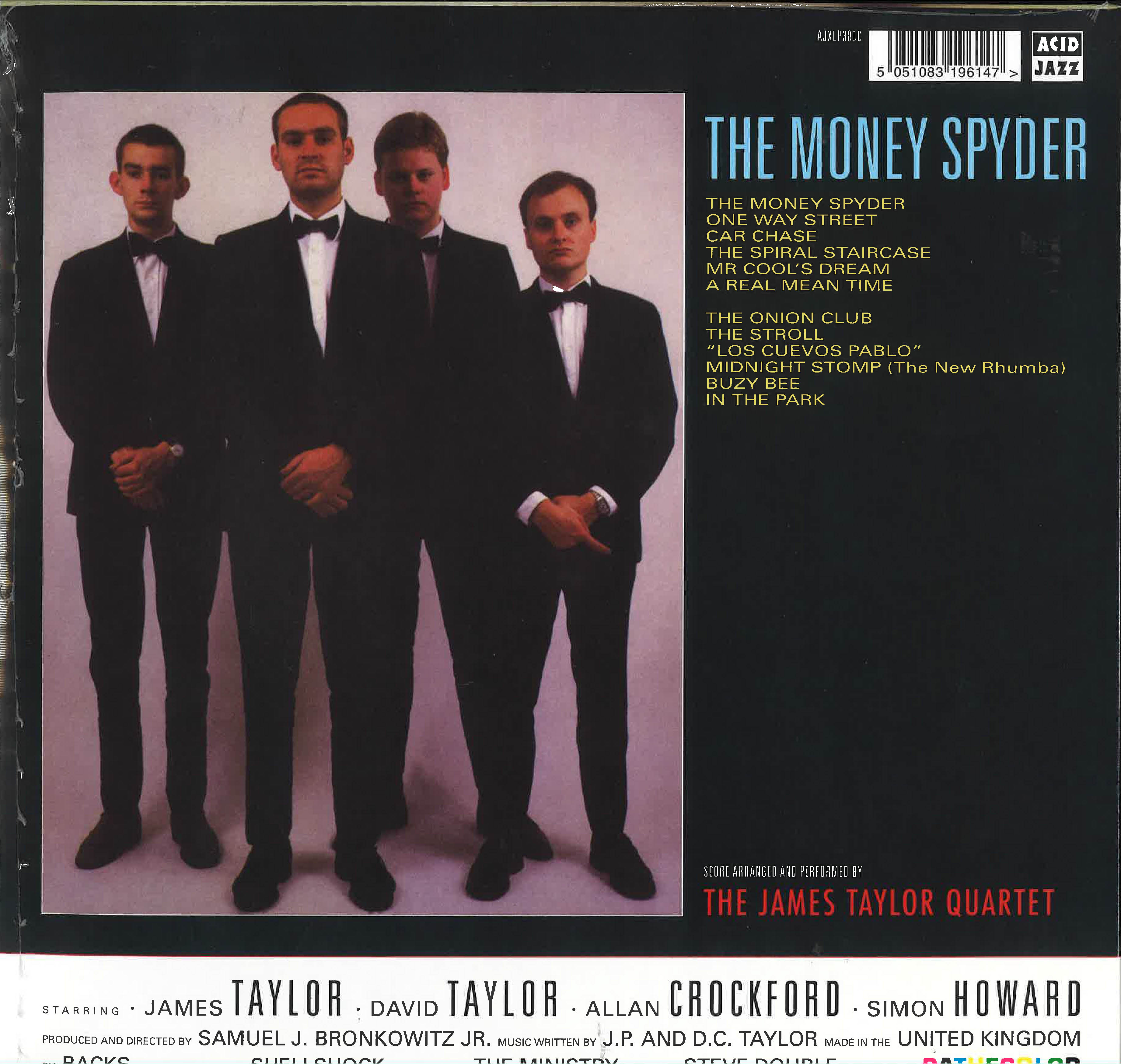 JAMES TAYLOR QUARTET (ジェームス・テイラー・カルテット) - The Money Spider (UK 限定復刻再発「クリア VINYL」LP/New)