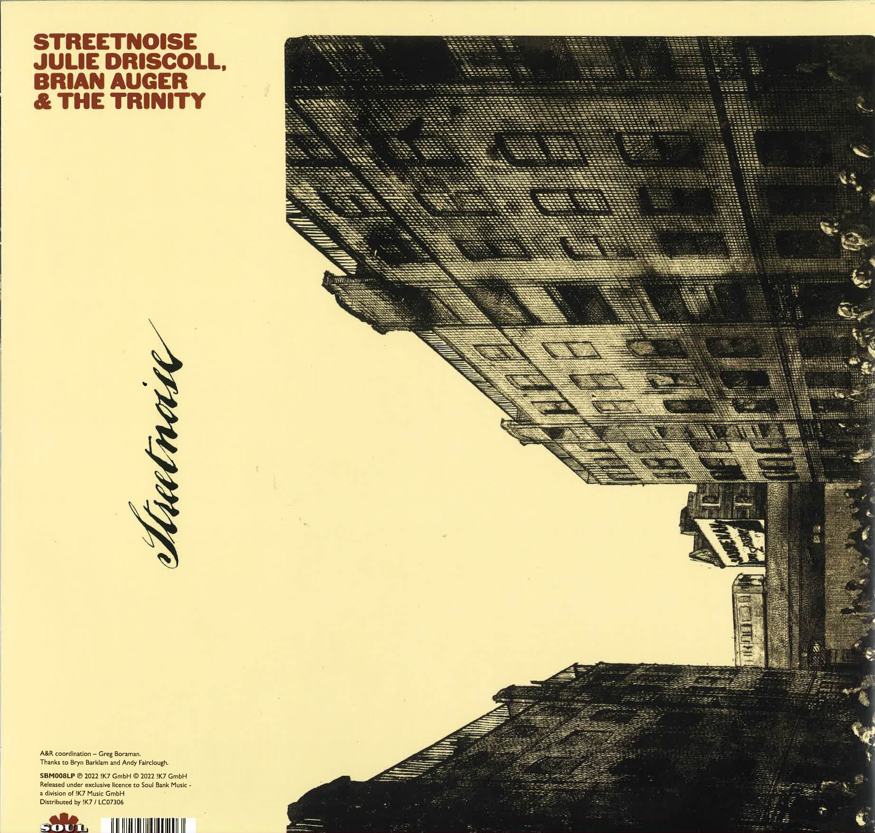 JULIE DRISCOLL, BRIAN AUGER & THE TRINITY (ジュリー・ドリスコール, ブライアン・オーガー & ザ・トリニティ) - Streetnoise (EU 限定復刻再発 LPx2枚組-見開きジャケ/New)69年共演2作目アルバム