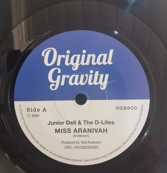 JUNIOR DELL & THE D-LITES (ジュニア・デル&ザ・ディーライツ ) - Miss Aranivah / Why Why Why? (UK 限定「青・白ラベ」 7"+カンパニースリーブ/New) 両面ライブ定番人気SKA、ロックステディ!