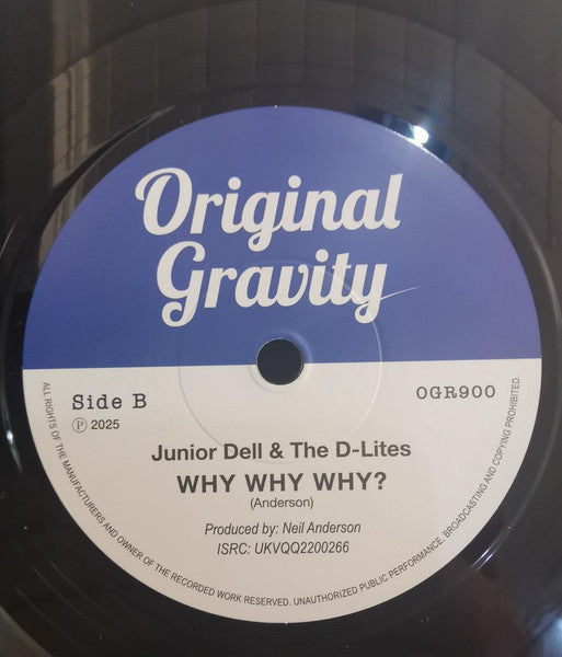 JUNIOR DELL & THE D-LITES (ジュニア・デル&ザ・ディーライツ ) - Miss Aranivah / Why Why Why? (UK 限定「青・白ラベ」 7"+カンパニースリーブ/New) 両面ライブ定番人気SKA、ロックステディ!