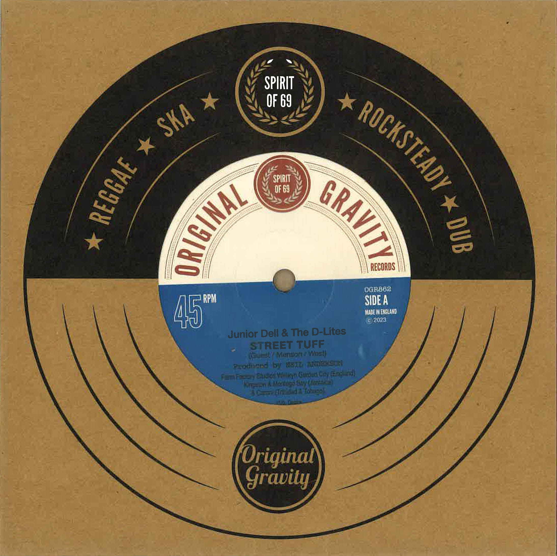JUNIOR DELL & THE D-LITES (ジュニア・デル&ザ・ディーライツ) - Street Tuff / De 'Im Ah Yankee? (UK 限定 7"/New)