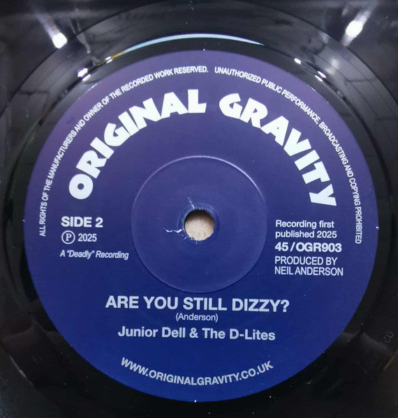 JUNIOR DELL & THE D-LITES (ジュニア・デル&ザ・ディーライツ) - Valerie / Are You Still Dizzy? (UK 限定7 インチ+カンパニースリーブ/New)ザ・ズートンズ'06年名曲のSKAカヴァ!