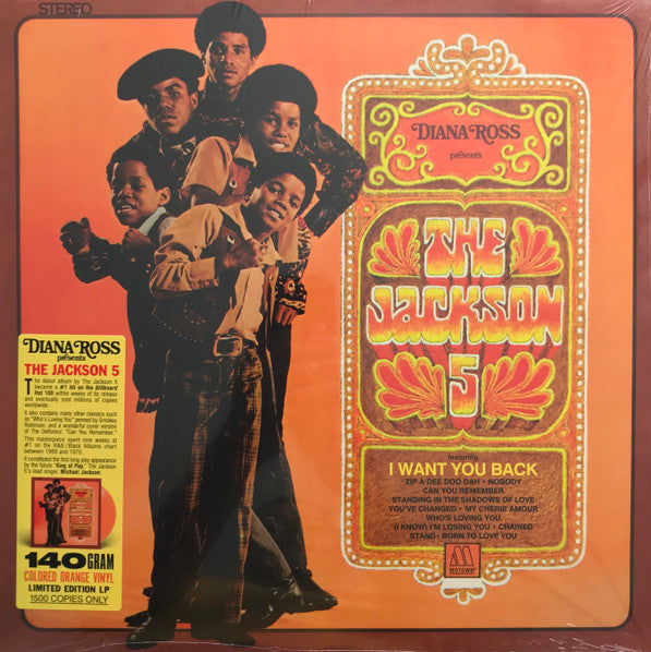 JACKSON 5 (ジャクソン・ファイブ) - Diana Ross Presents The Jackson 5 (US & EU 限定1500枚復刻再発140g 「オレンジ・ヴァイナル」 LP/New)