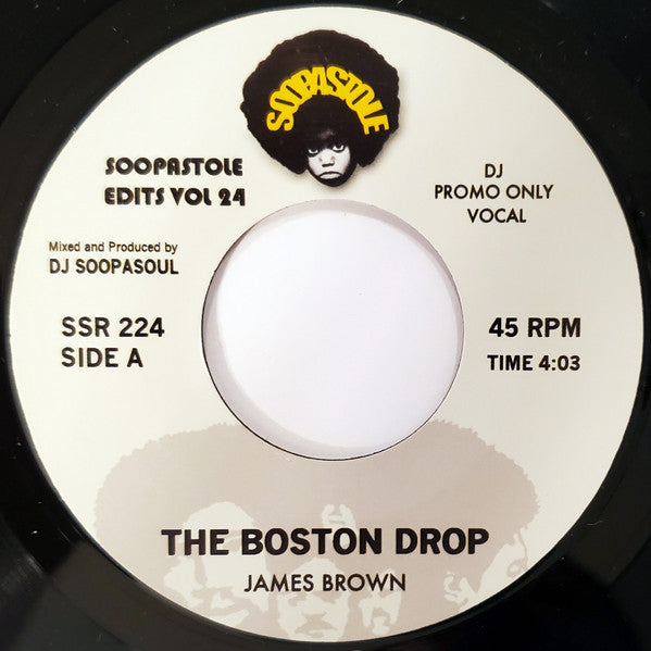 JAMES BROWN (DJ SOOPASOUL) (ジェームス・ブラウン (DJ スーパソウル)) - The Boston Drop (UK 「200枚限定プロモ赤盤」7" / New)