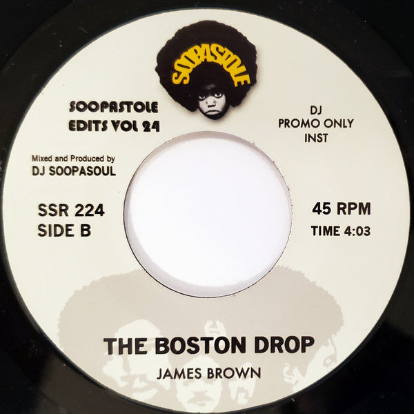 JAMES BROWN (DJ SOOPASOUL) (ジェームス・ブラウン (DJ スーパソウル)) - The Boston Drop (UK 「200枚限定プロモ赤盤」7" / New)