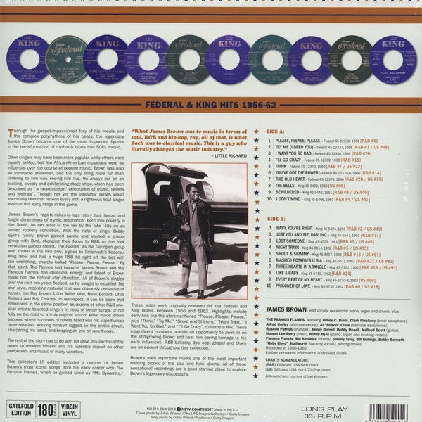 JAMES BROWN (ジェームス・ブラウン) - You've Got The Power - Federal & King Hits 1956-1962 (EU 限定リリース180g 重量 LP/New)