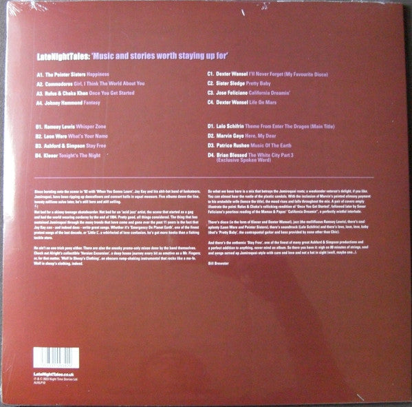 V.A. (ジャミロクワイのルーツトラック・コンピ) - Late Night Tales (UK 限定再発180g「黒盤」2xLP/New)