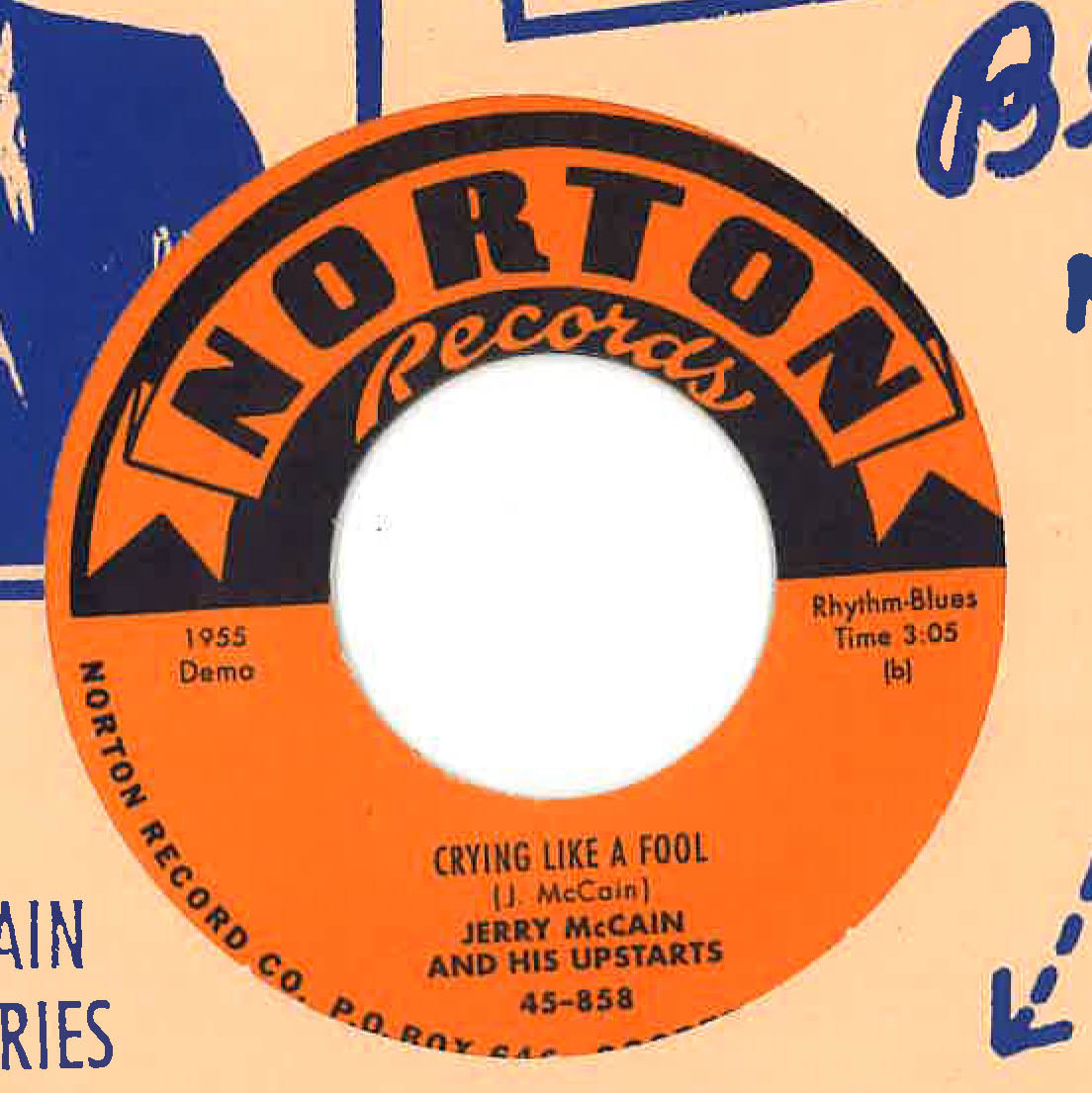 JERRY McCAIN & HIS UPSTARTS (ジェリー(ブギー)マケイン) - My Next Door Neighbor / Crying Like A Fool (US 限定 7" /New)