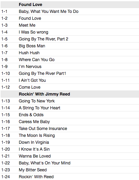 JIMMY REED (ジミー・リード) - Four Classic Albums (UK 限定合体再発CDx2枚組/New) 全45曲!