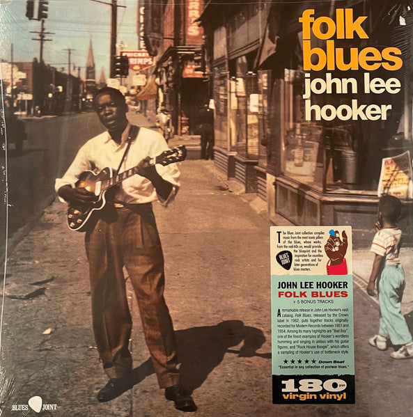 JOHN LEE HOOKER (ジョン・リー・フッカー) - Folk Blues (EU 限定復刻ボーナス入り再発180g LP/New