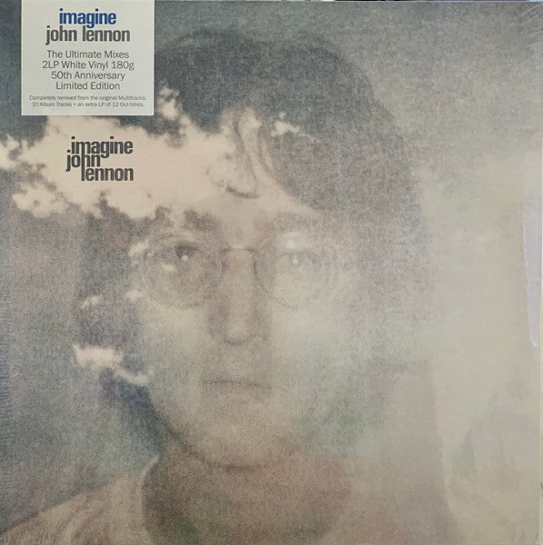 JOHN LENNON (ジョン・レノン) - Imagine (EU2021年限定復刻リミックス再発180グラム「ホワイト VINYL」 LPx2枚組+インナースリーブ、ポストカードx2枚、ポスター/ New)