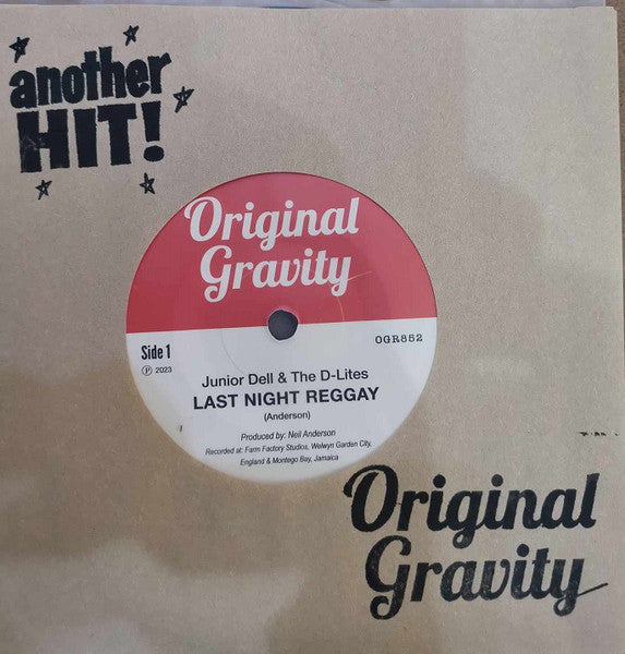JUNIOR DELL & THE D-LITES (ジュニア・デル&ザ・ディーライツ) - Last Night Reggay (UK 限定 7"/New)