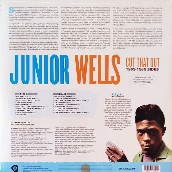 JUNIOR WELLS (ジュニア・ウェルズ) - Cut That Out! (EU限定プレス180g重量 LP) '53〜'63年ベスト