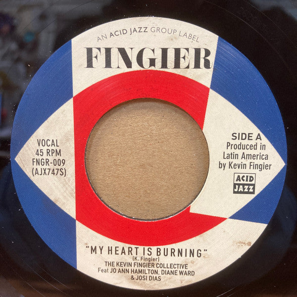 KEVIN FINGIER COLLECTIVE feat. Jo Ann Hamilton, Diane Ward, Josi Dias (ケヴィン・フィンガー・コレクティヴ) - My Heart Is Burning / Foreword Dub (UK 限定プレス 7"+カンパニースリーブ/New)