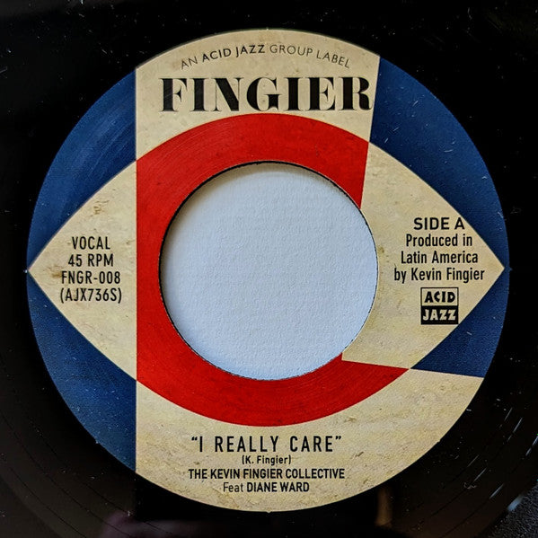 KEVIN FINGIER COLLECTIVE feat. Diane Ward (ケヴィン・フィンガー・コレクティヴ) - I Really Care / The Great Akerman (UK 限定プレス 7"+カンパニースリーブ/New)