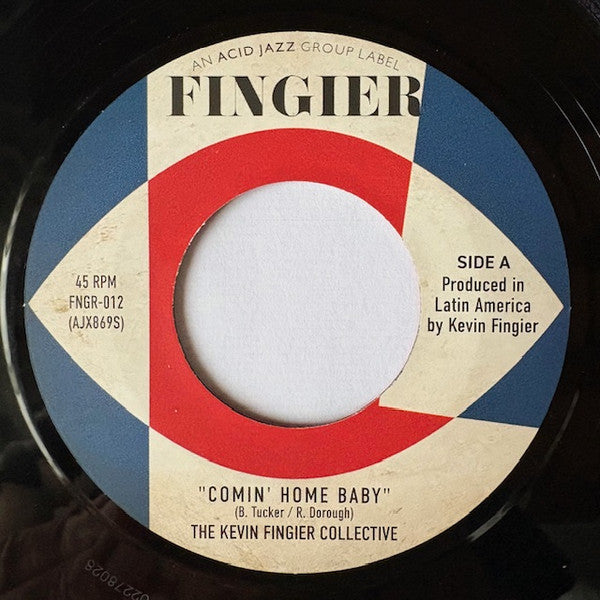 KEVIN FINGIER COLLECTIVE (ケヴィン・フィンガー・コレクティヴ) - Comin' Home Baby (UK 限定7インチ+カンパニースリーブ/New)ノーザン名曲「メル・トーメ/カミン・ホーム・ベイビー」の爆クール・カヴァ+クールSKA!