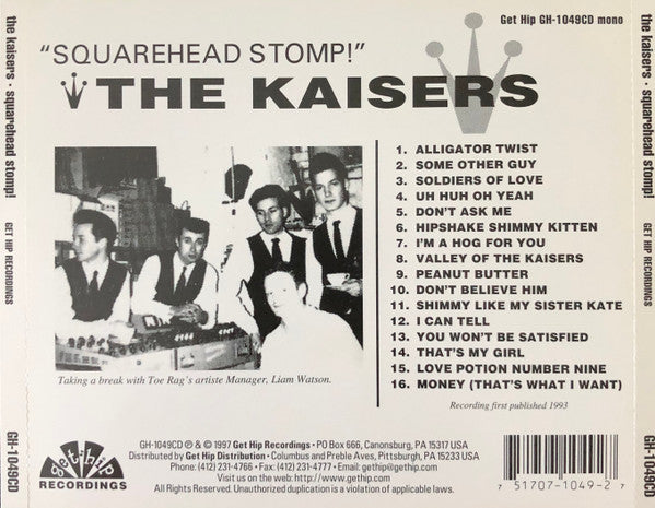 KAISERS (カイザーズ) - Squarehead Stomp ! (US 限定再発モノラル CD/New) '93年大名作デビュー・アルバム!