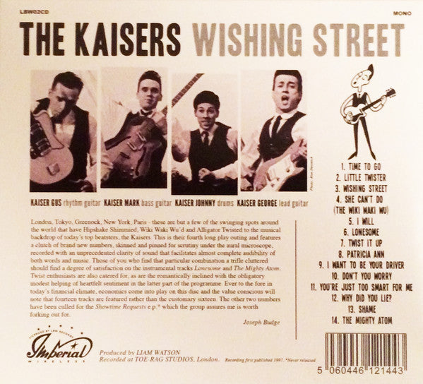 KAISERS (ザ・カイザーズ) - Wishing Street (UK限定 LMW社バージョンのデジパック・モノラル CD/廃盤 New)'97年4作目アルバム!