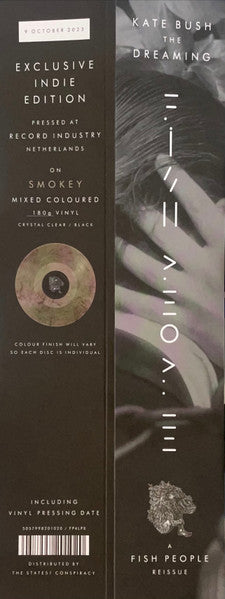 KATE BUSH (ケイト・ブッシュ) - The Dreaming (世界共通 限定復刻リマスター再発 180g 「カラー(Smokey)VINYL」LP/ New)