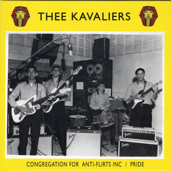 KAVALIERS, THEE (ジー・キャバリアーズ) - Congregation For Anti-Flirts Inc / Pride (UK 500枚限定再発ジャケ付き7インチ+インサート, ポストカード/New) 米テキサスのマイナー・ガレージ'67年ファズ&オルガン入りアップテンポ疾走ガレージ!