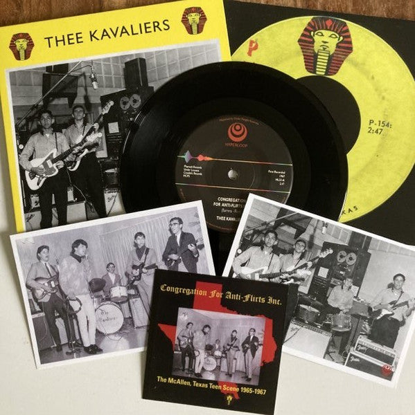 KAVALIERS, THEE (ジー・キャバリアーズ) - Congregation For Anti-Flirts Inc / Pride (UK 500枚限定再発ジャケ付き7インチ+インサート, ポストカード/New) 米テキサスのマイナー・ガレージ'67年ファズ&オルガン入りアップテンポ疾走ガレージ!