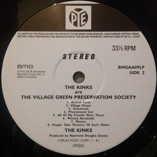 KINKS (キンクス) - The Kinks Are The Village Green Preservation Society (UK-EU限定リマスター復刻再発180gステレオ LP/New)