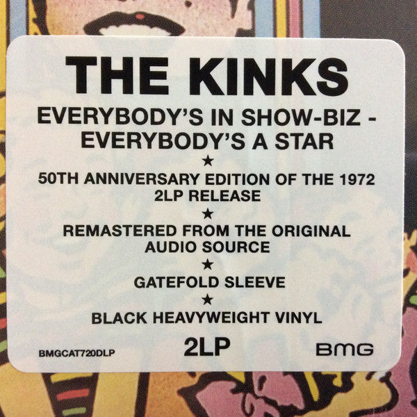 KINKS (キンクス) - Everybody's In Showbiz - Everybody's A Star (EU 限定復刻再発 LP/New BMGCAT742LP)