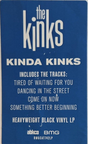 KINKS (キンクス) - Kinda Kinks (EU 限定復刻再発 LP/New BMGCAT742LP)'65年2ndアルバム