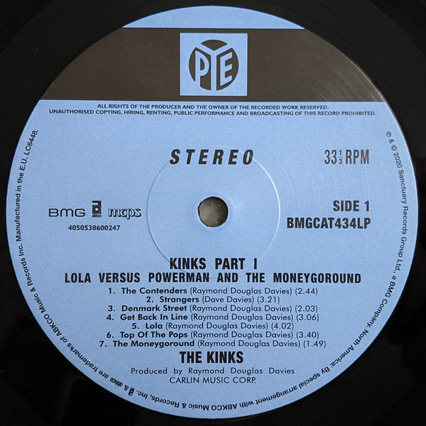 KINKS (キンクス) - Lola Versus Powerman And The Moneygoround (Part 1) (UK-EU限定リマスター復刻再発180gステレオ LP/New) '70年8作目アルバム