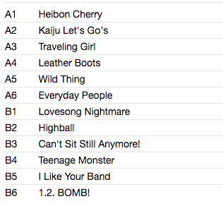 LET'S GO'S, THE (ザ・レッツゴーズ) - Heibon Cherry (German 限定LP+日本帯付き/New) 東京ガールズ・ガレージPUNKトリオ'19年初アルバムのジャケデザイン違いLP!