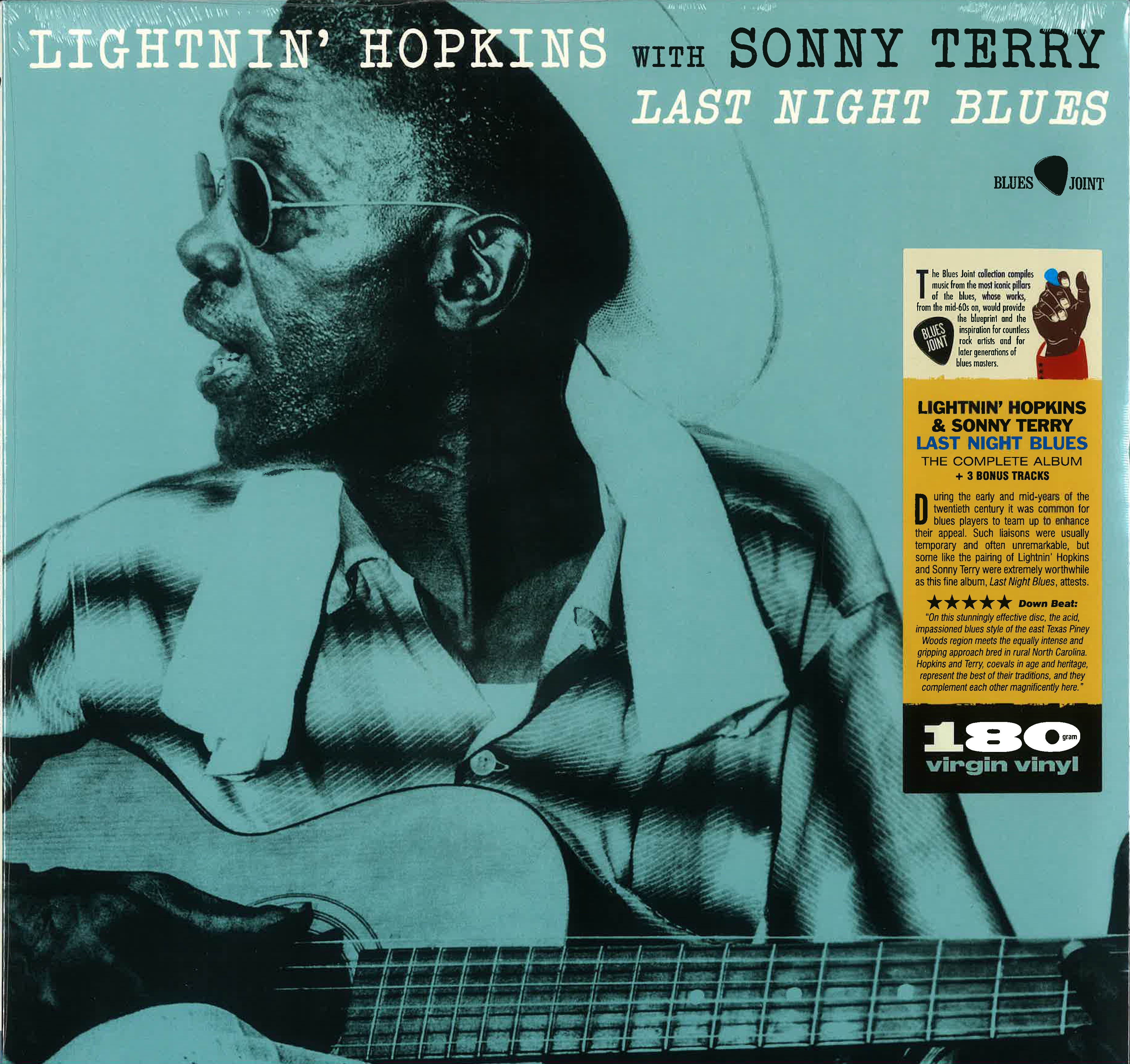 LIGHTNIN’ HOPKINS (LIGHTNING HOPKINS) & SONNY TERRY (ライトニン・ホプキンス & サニー・テリー) - Last Night Blue (EU 限定復刻ボーナス入り再発180g LP/New)