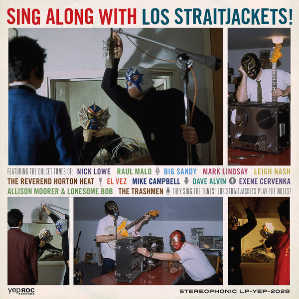 LOS STRAITJACKETS (ロス・ストレイトジャケッツ) - Sing Along with Los Straitjackets (US 1500枚限定再発LP+7インチ /New ) '01年カヴァコラボ