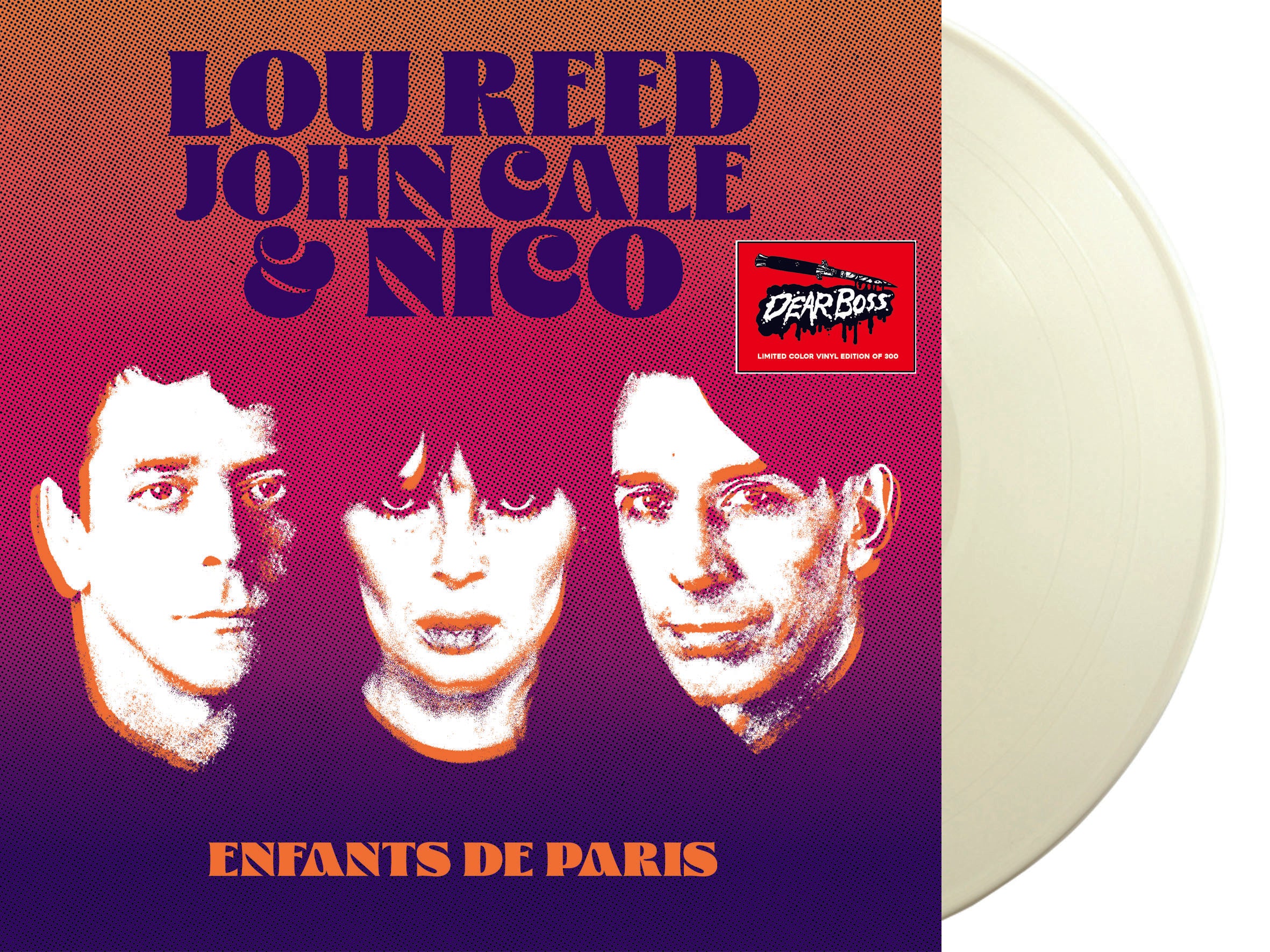 LOU REED, JOHN CALE, NICO (ルー・リード、ジョン・ケイル、ニコ) - Enfants De Paris - Live At The Bataclan, Paris, 1972 (EU 限定300枚「カラーVINYL」再発 LP/ New)