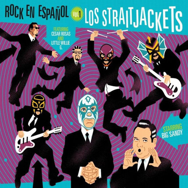 LOS STRAITJACKETS (ロス・ストレイトジャケッツ) - Rock en Español, Vol. 1 (US 限定1000枚再発「パープル VINYL」LP /New ) '07年スペイン語カヴァコラボ