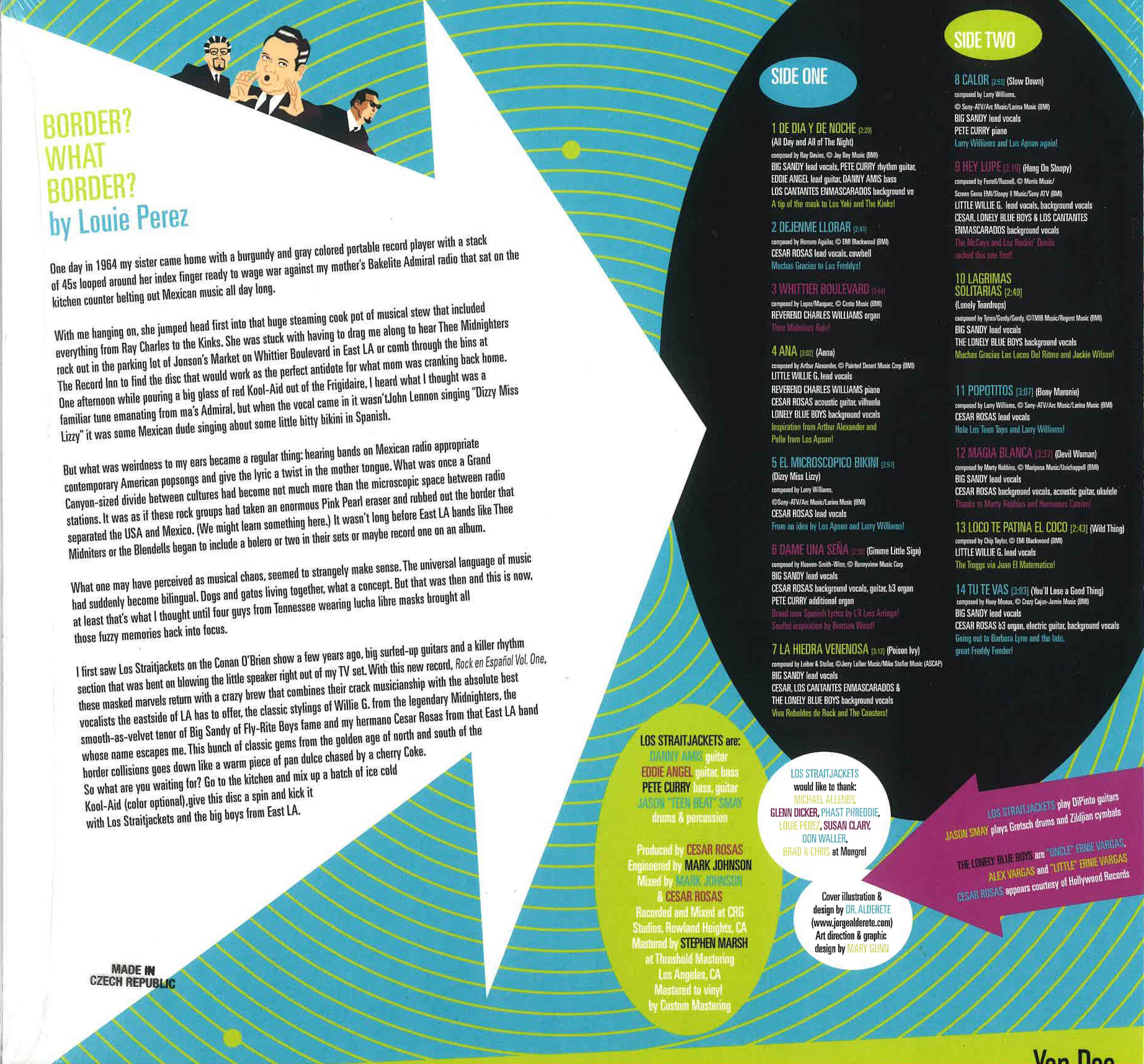 LOS STRAITJACKETS (ロス・ストレイトジャケッツ) - Rock en Español, Vol. 1 (US 限定1000枚再発「パープル VINYL」LP /New ) '07年スペイン語カヴァコラボ