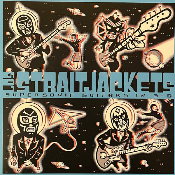 LOS STRAITJACKETS (ロス・ストレイトジャケッツ) - Supersonic Guitars in 3-D (US 1000枚限定再発「赤・青カラーマーブル VINYL」LP /New)'03年7作目アルバム初再発化