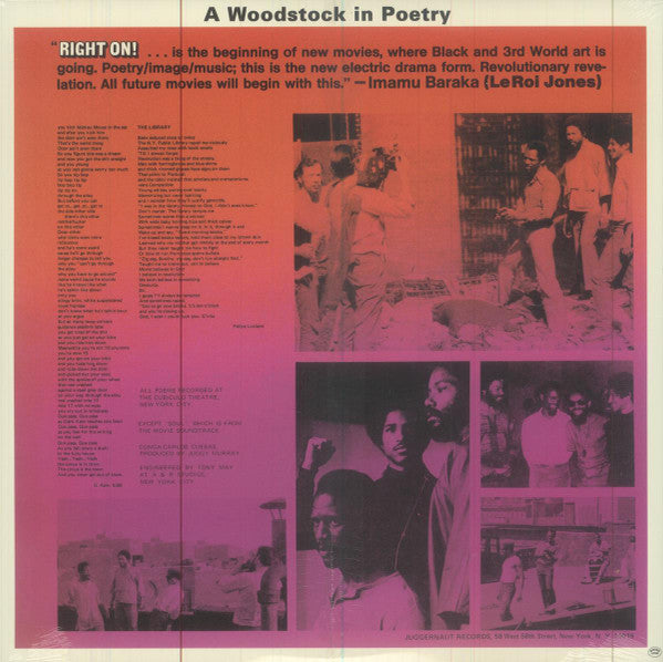 LAST POETS (ラスト・ポエッツ) - サントラ : Right On! (US 限定復刻再発 LP/New)