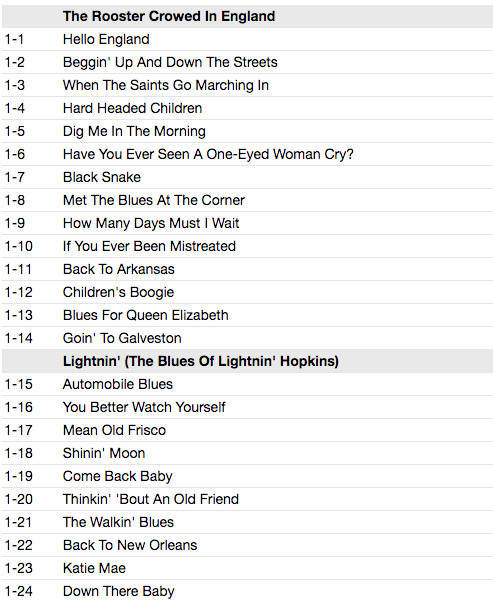 LIGHTNIN’ HOPKINS (LIGHTNING HOPKINS) (ライトニン・ホプキンス) - Four Classic Albums - 3rd Set (UK 限定合体再発CDx2枚組/New) 全42曲!