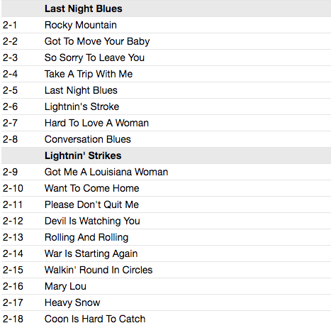 LIGHTNIN’ HOPKINS (LIGHTNING HOPKINS) (ライトニン・ホプキンス) - Four Classic Albums - 3rd Set (UK 限定合体再発CDx2枚組/New) 全42曲!